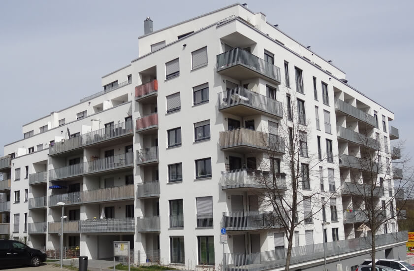  Gebäude mit 74 Wohnungen SB-Markt mit Tiefgarage 